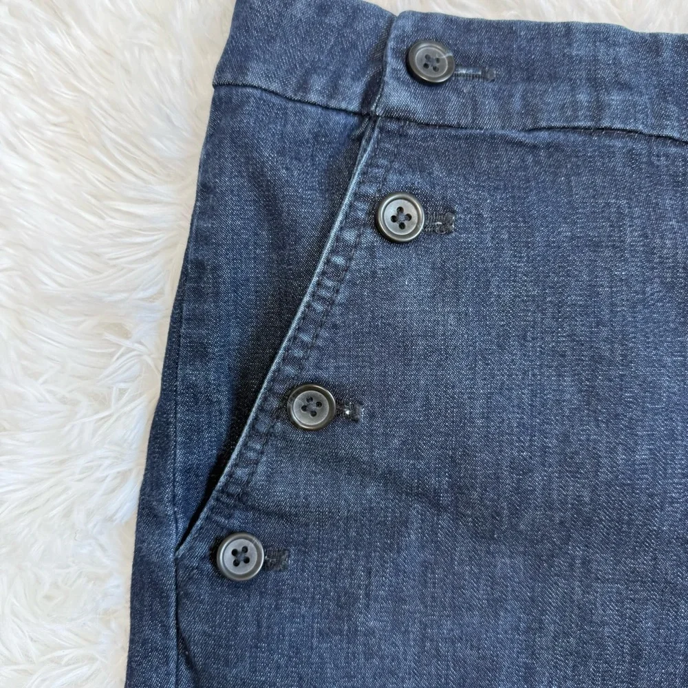 Banana Republic Indigo Denim shorts sz12 sailor - Picture 4 of 10